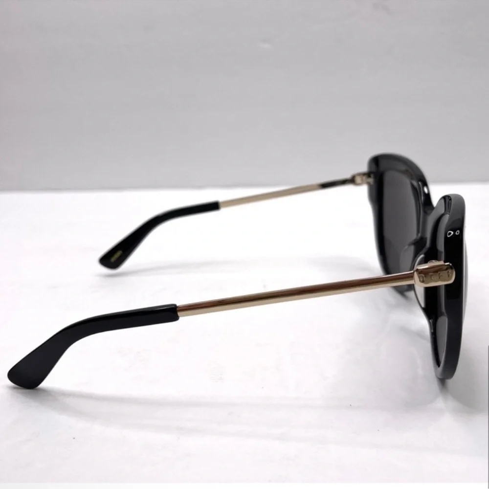 DIFF Eyewear NEW Avery Black Cat Eye Sunglasses NEW In Case And Box